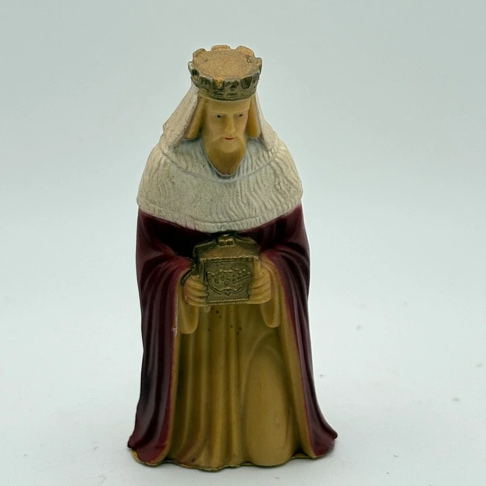 AB‎ Plastics Nativity Scene Hong Kong 864 DO 7 Piece Figurines